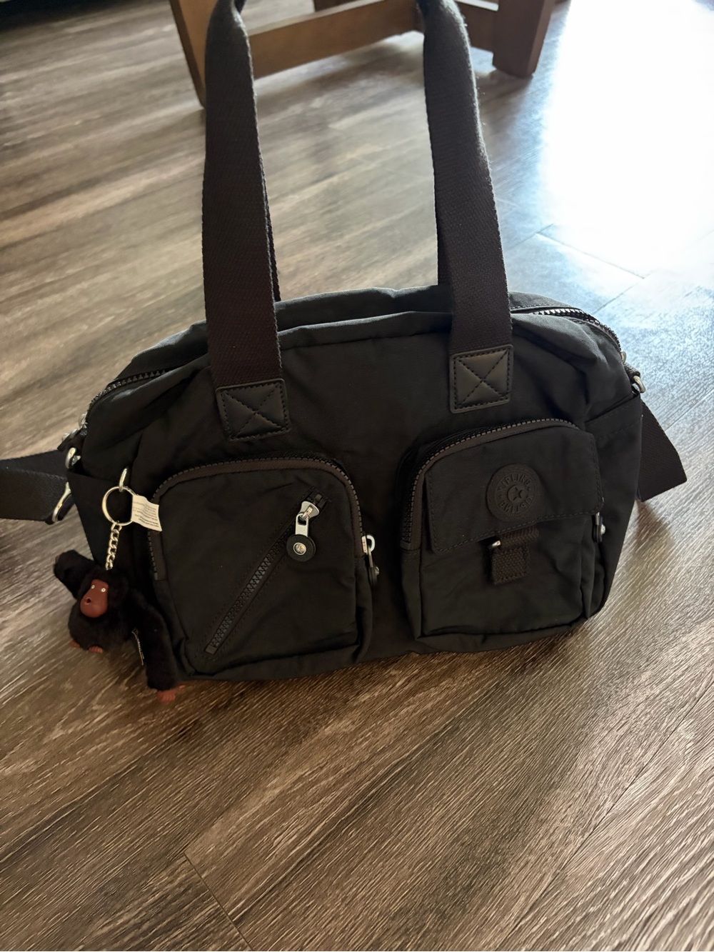 Kipling Black Nylon Crossbody Messenger Bag - Picture 2 of 5